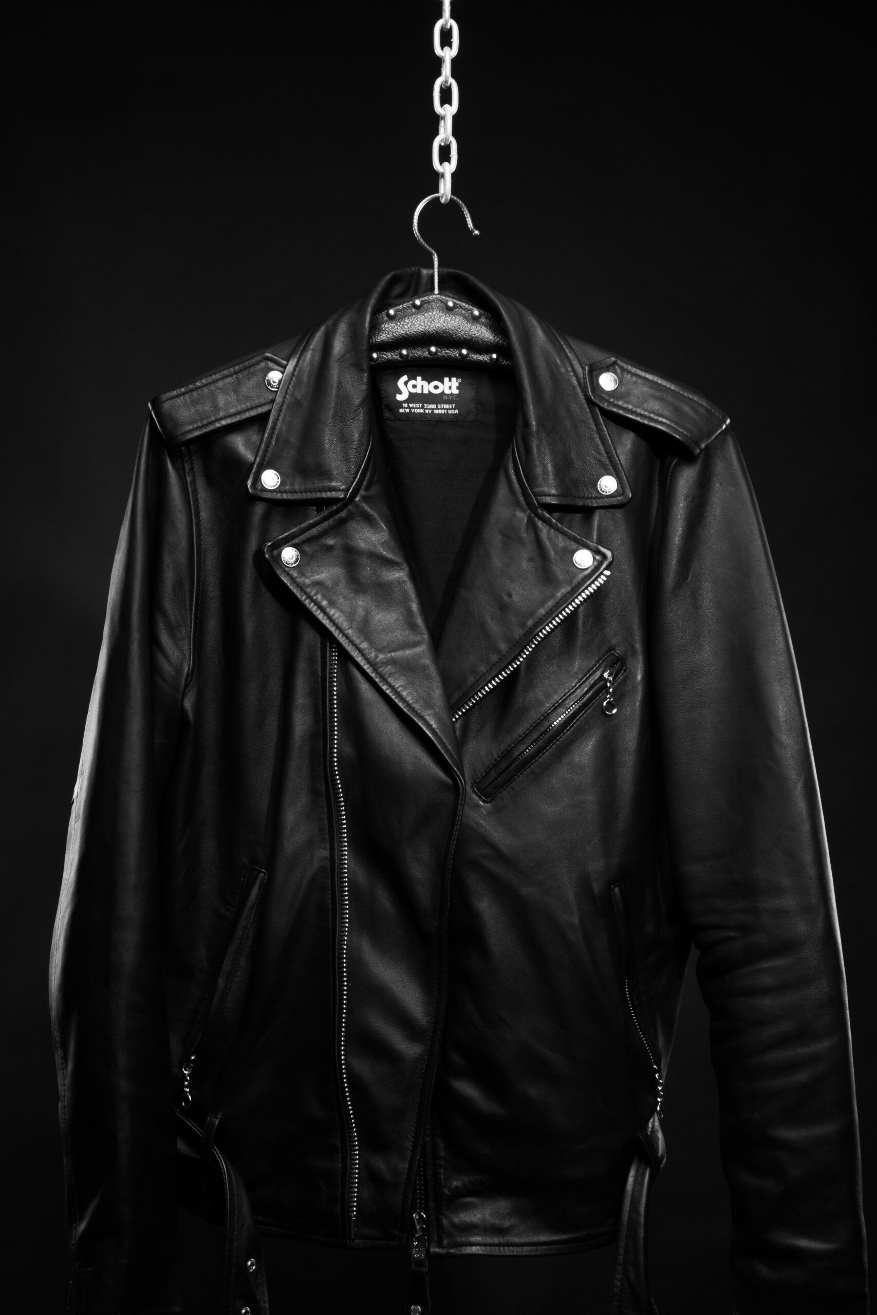 Custom Schott Perfecto created in collaboration with Perturbator.